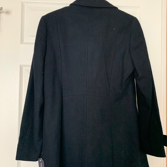 Nautica Navy Blue Collared Gold Button Peacoat - Picture 3 of 5